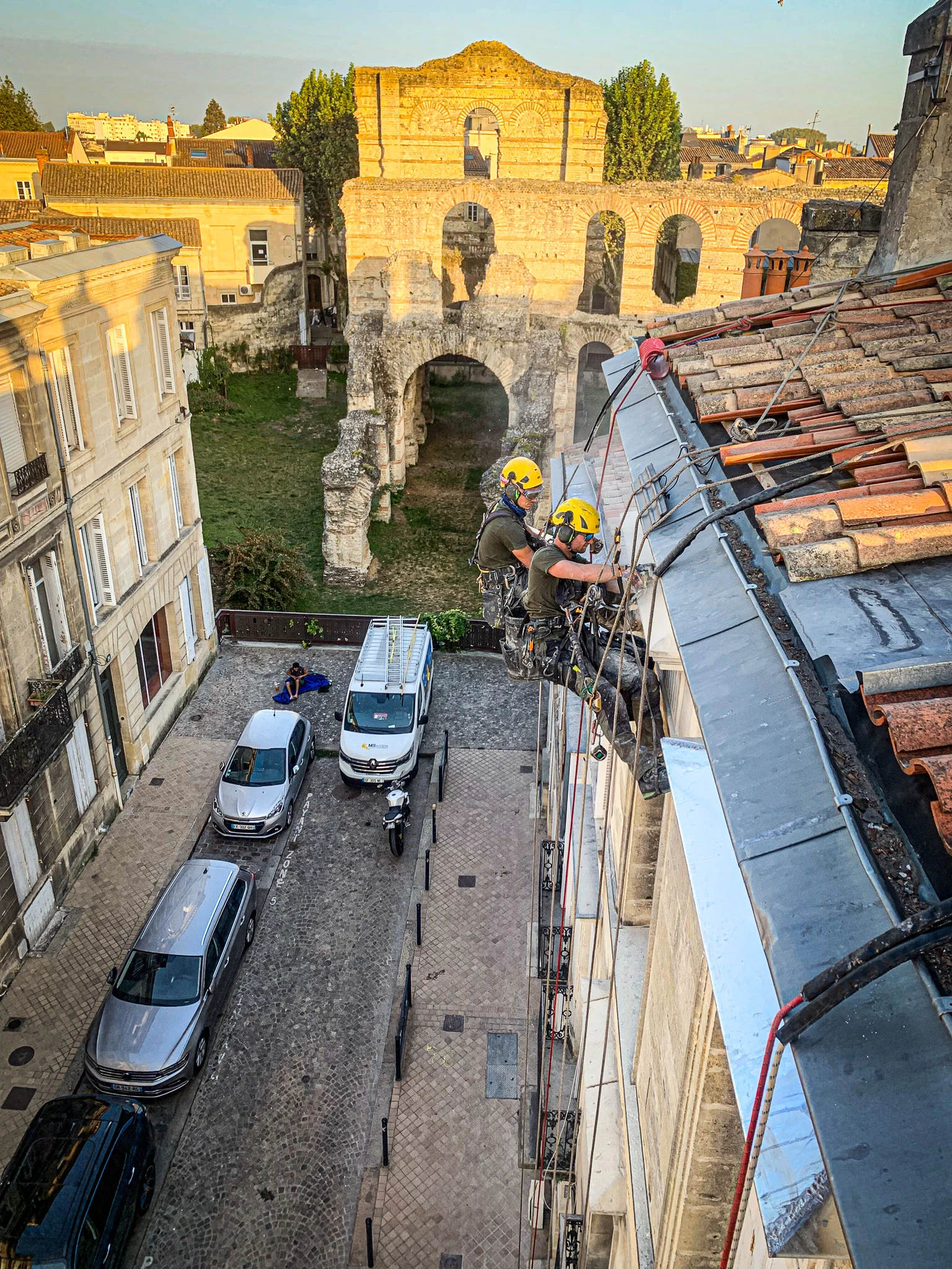 Intervention de cordistes MS Access pour rome à nos pieds chez POQUERON à Bordeaux (bâtiment) – 2